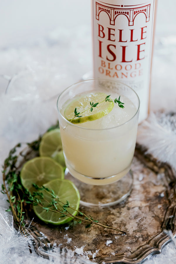 Winter Margarita - Belle Isle Blood Orange cocktail recipe - Belle Isle Moonshine