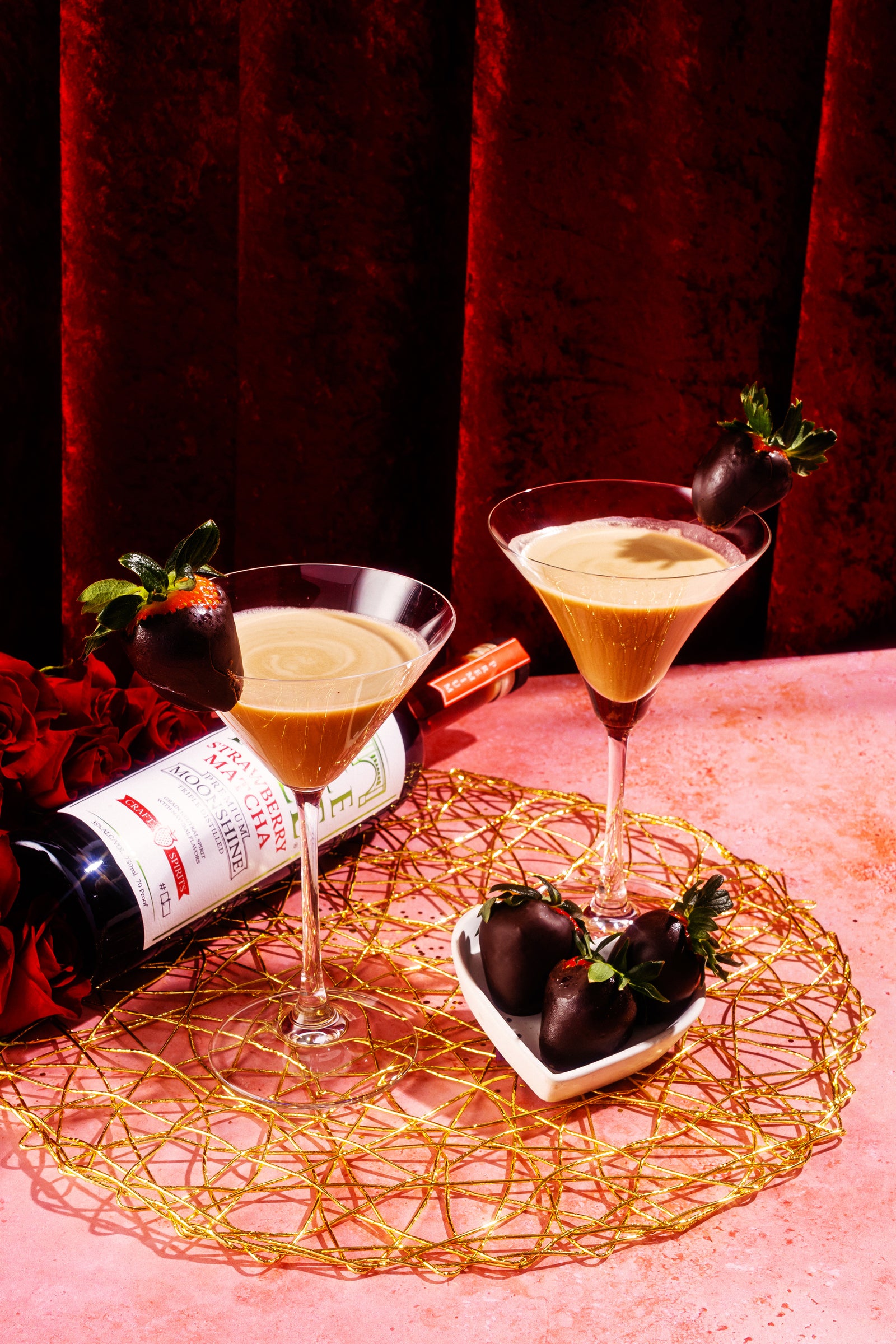 Chocolate Covered Strawberry Martini