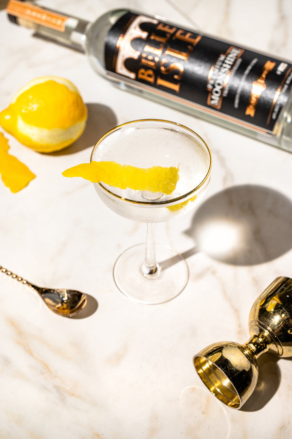 Moonshine Martini - Belle Isle Black Label cocktail recipe - Belle Isle Moonshine