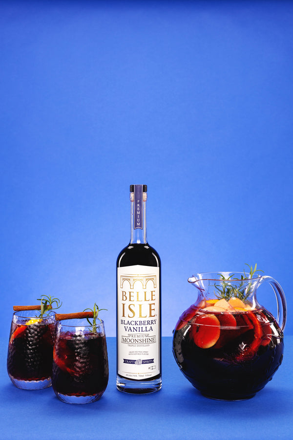 Harvest Sangria - Belle Isle Blackberry Vanilla cocktail recipe - Belle Isle Moonshine